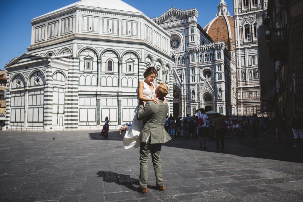 Best time for engagement photos in Italy